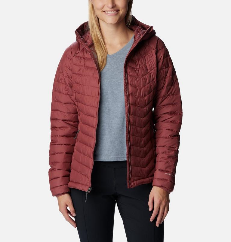 Women’s Powder Lite Insulated Hooded Jacket - 2023 COLLECTION, Color: Beetroot, image 8