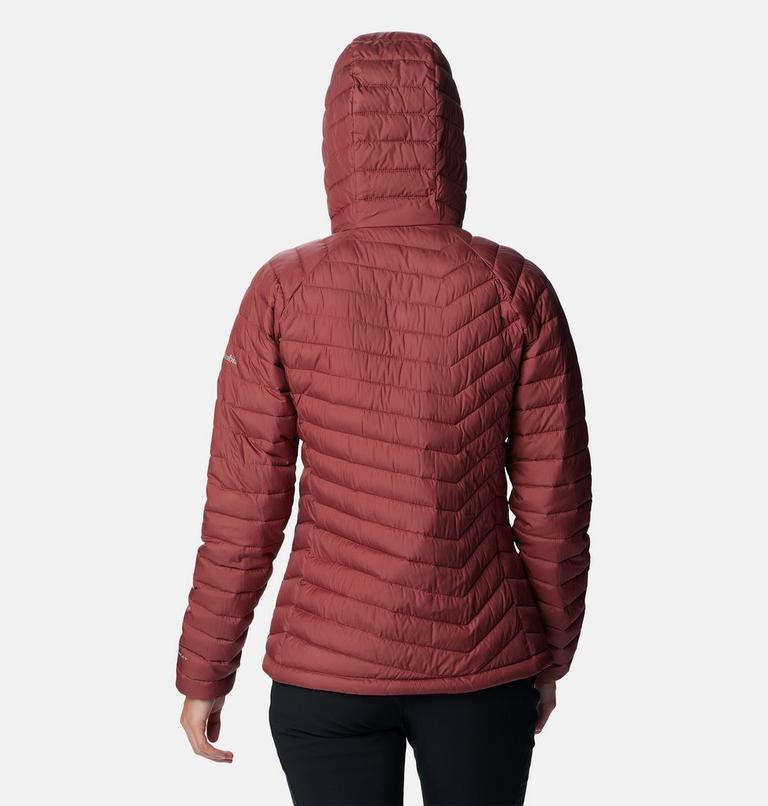 Women’s Powder Lite Insulated Hooded Jacket - 2023 COLLECTION, Color: Beetroot, image 2