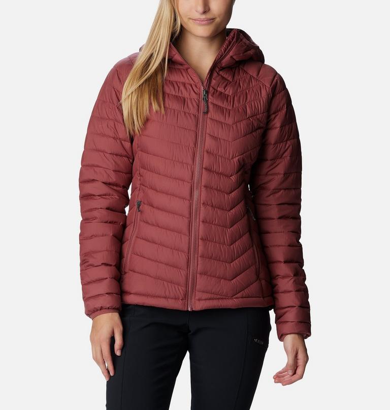 Women’s Powder Lite Insulated Hooded Jacket - 2023 COLLECTION, Color: Beetroot, image 1
