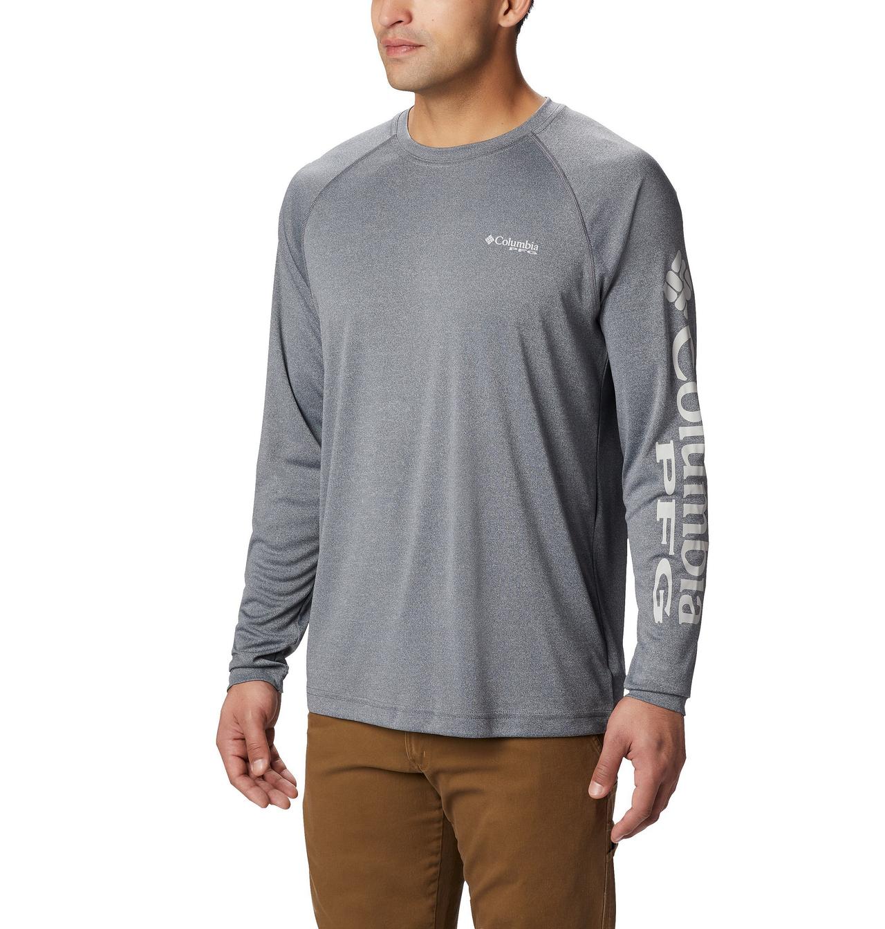 Men's PFG Terminal Tackle™ Heather Long Sleeve Shirt 1