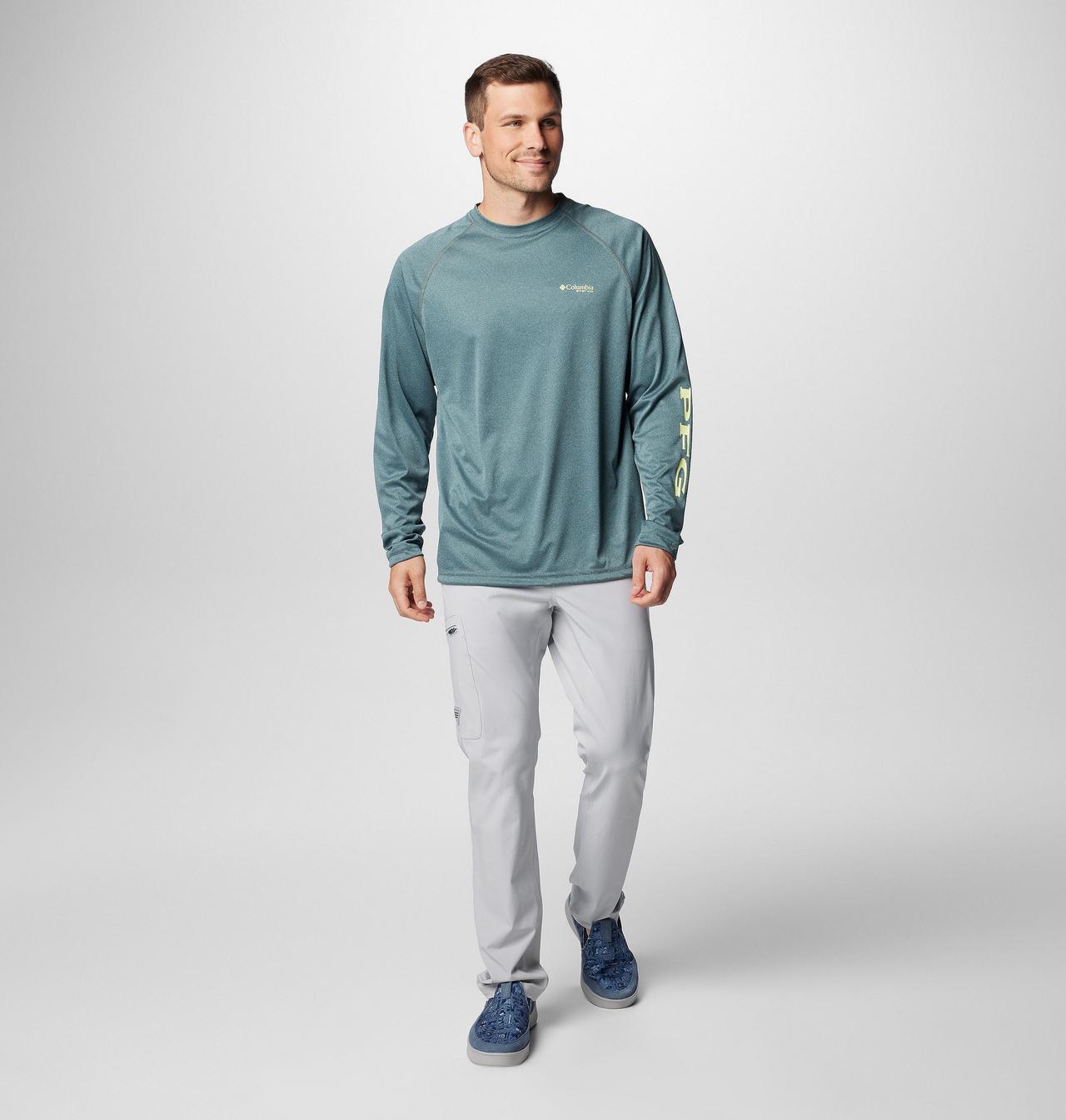 Men's PFG Terminal Tackle™ Heather Long Sleeve Shirt 3