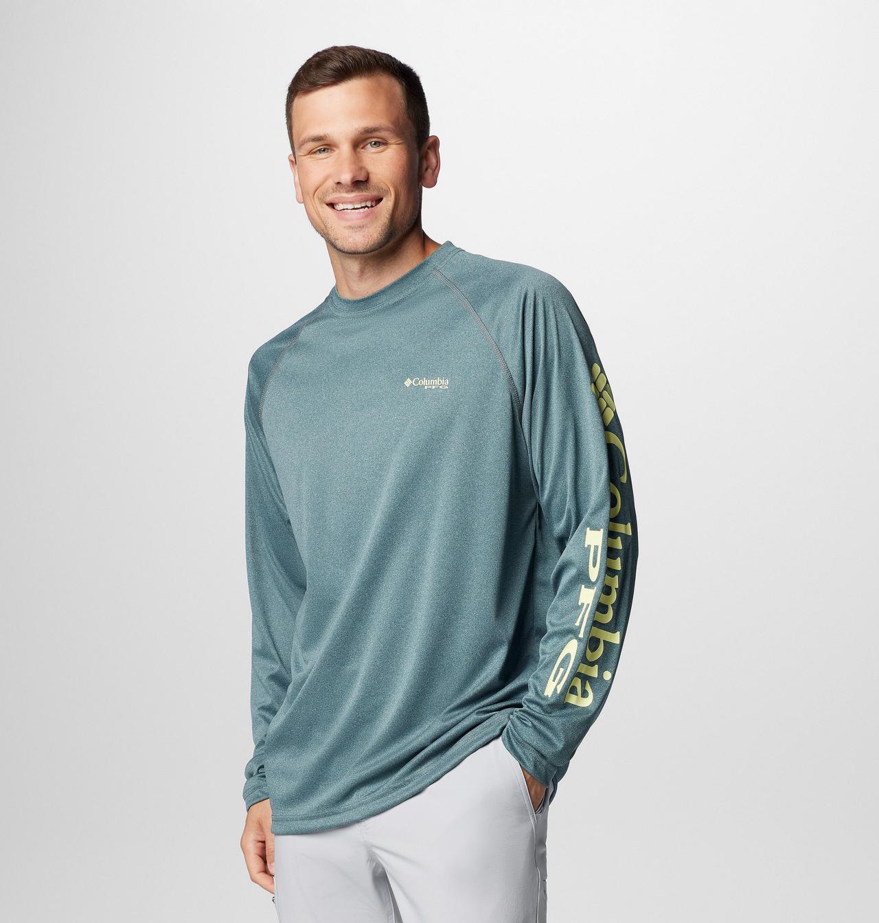 Men's PFG Terminal Tackle™ Heather Long Sleeve Shirt 4