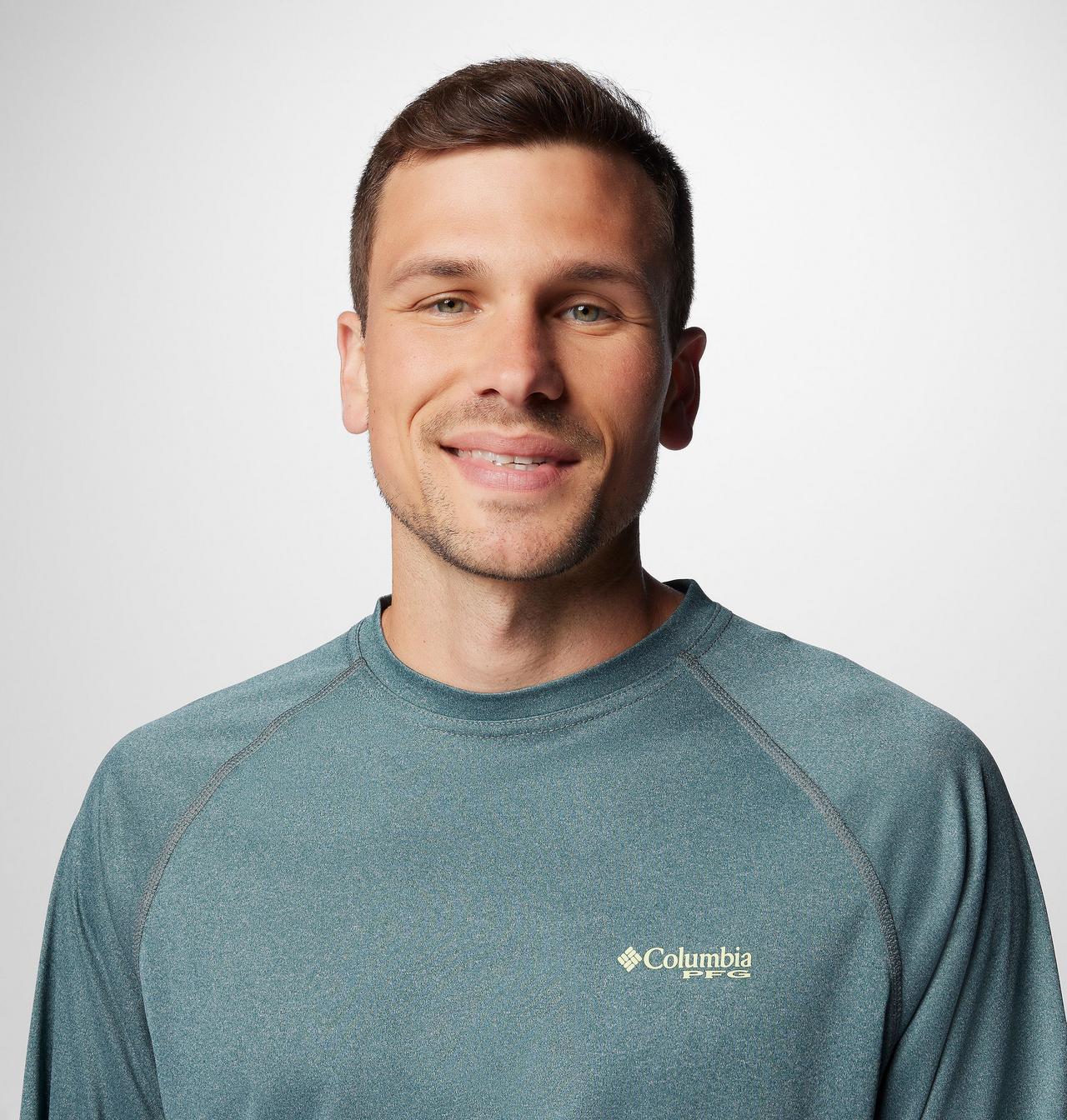 Men's PFG Terminal Tackle™ Heather Long Sleeve Shirt 5