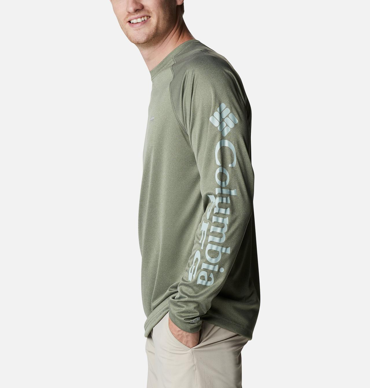 Men's PFG Terminal Tackle™ Heather Long Sleeve Shirt 3