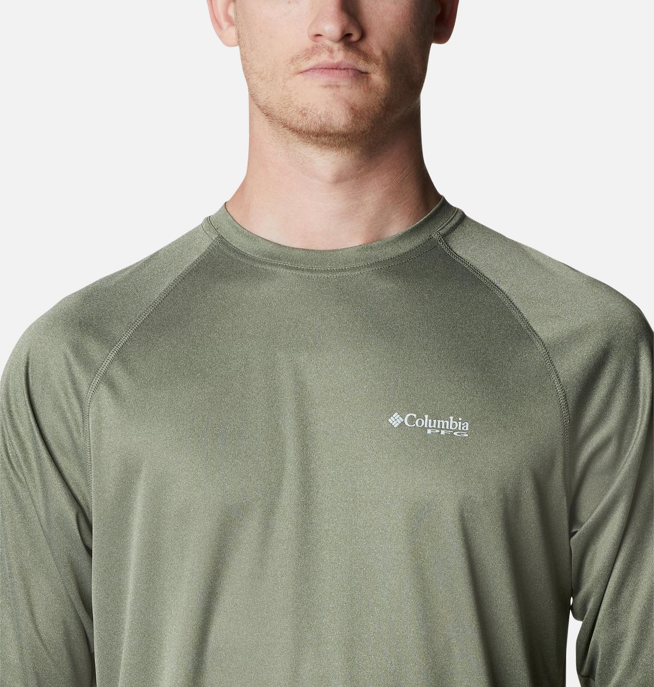 Men's PFG Terminal Tackle™ Heather Long Sleeve Shirt 4