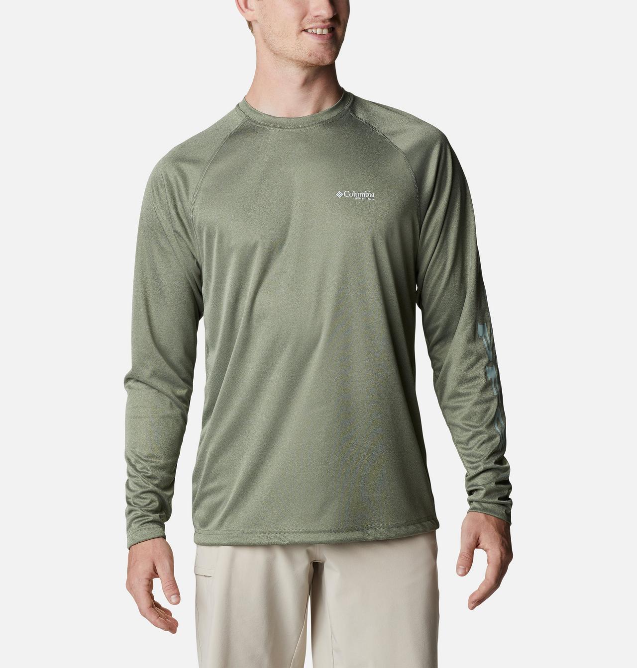 Men's PFG Terminal Tackle™ Heather Long Sleeve Shirt 1