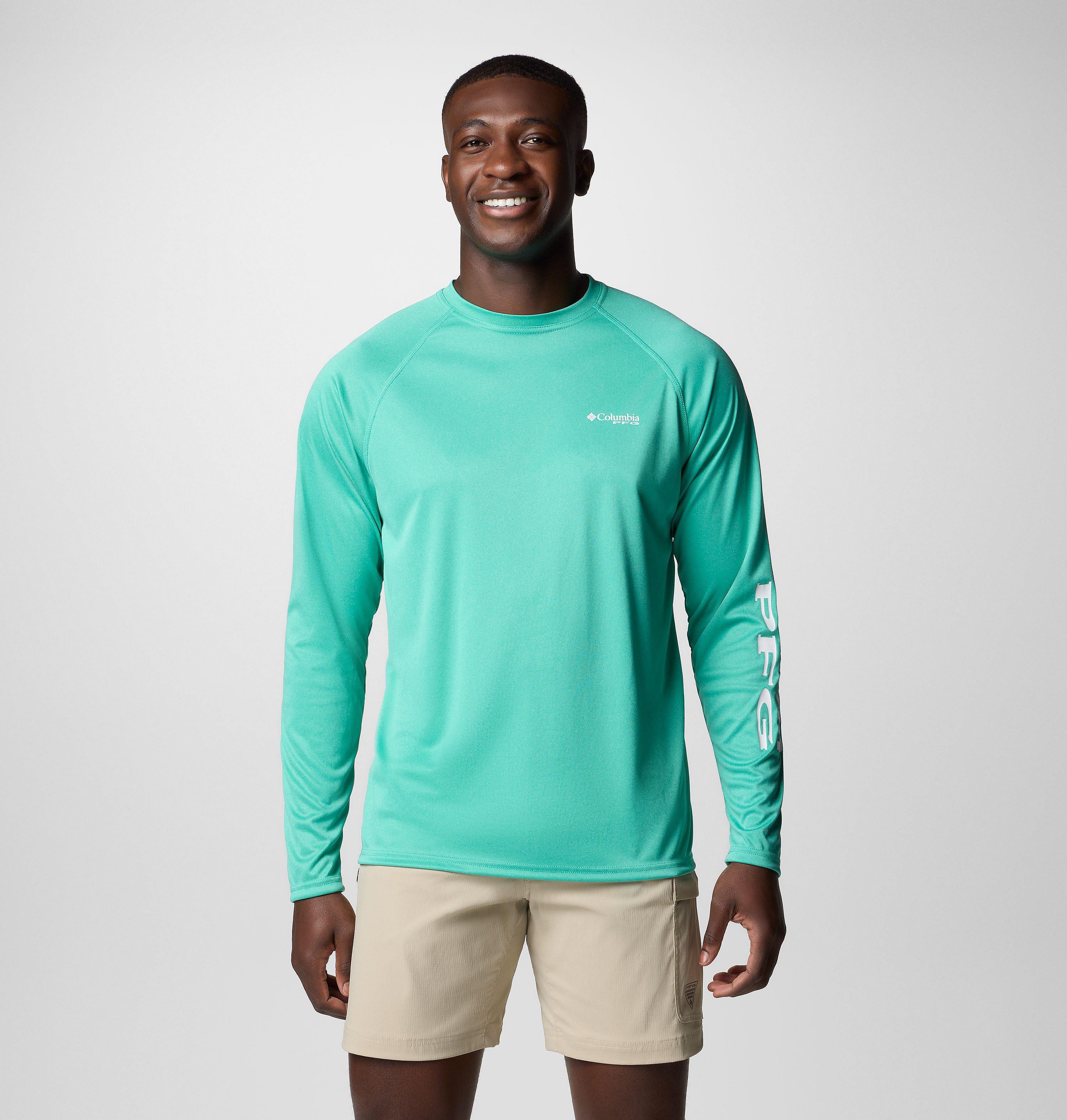 Men's PFG Terminal Tackle Heather Long Sleeve Shirt 1
