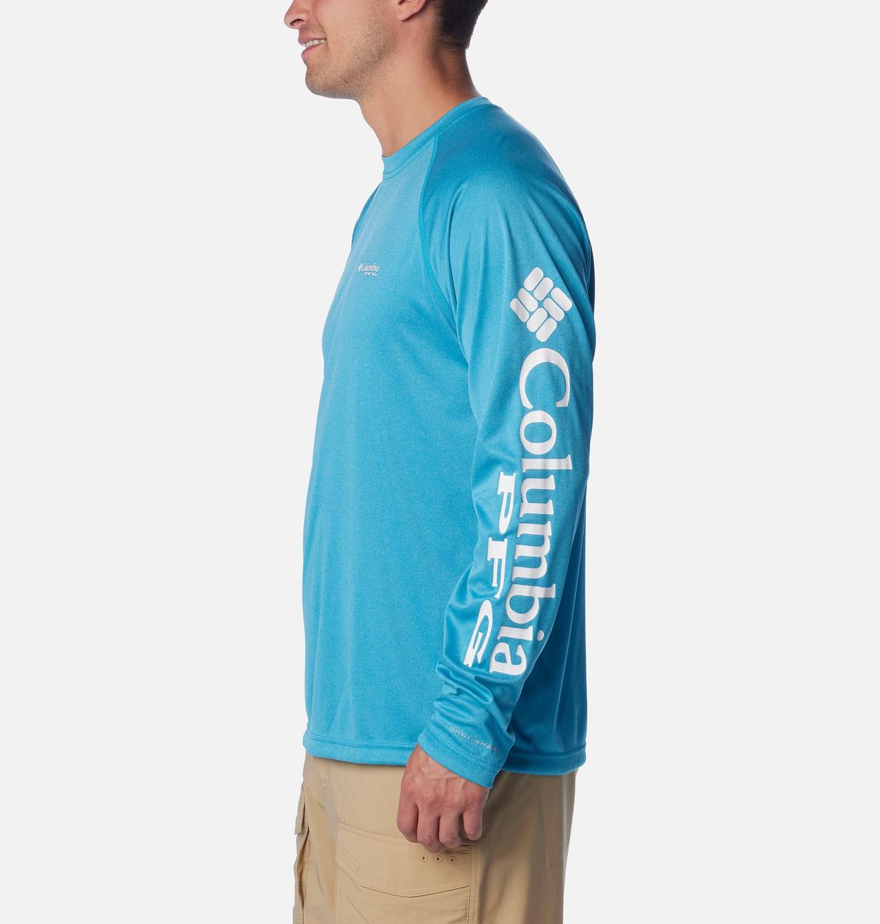 Men's PFG Terminal Tackle™ Heather Long Sleeve Shirt 3