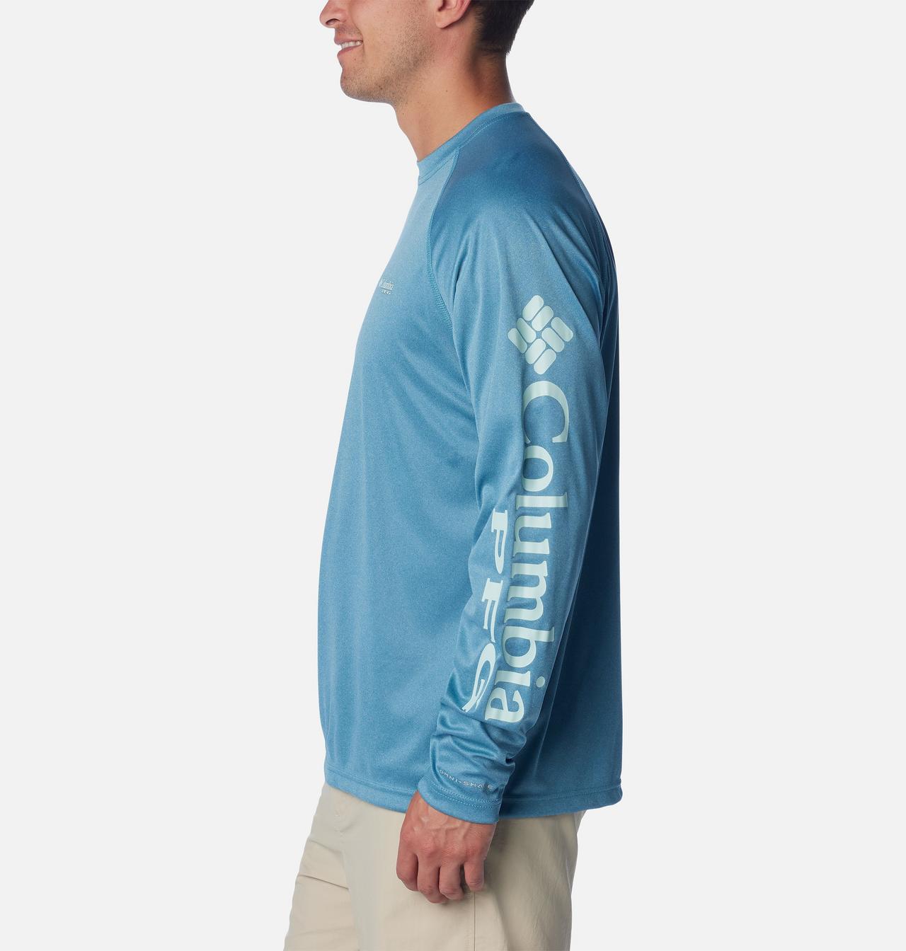 Men's PFG Terminal Tackle™ Heather Long Sleeve Shirt 3