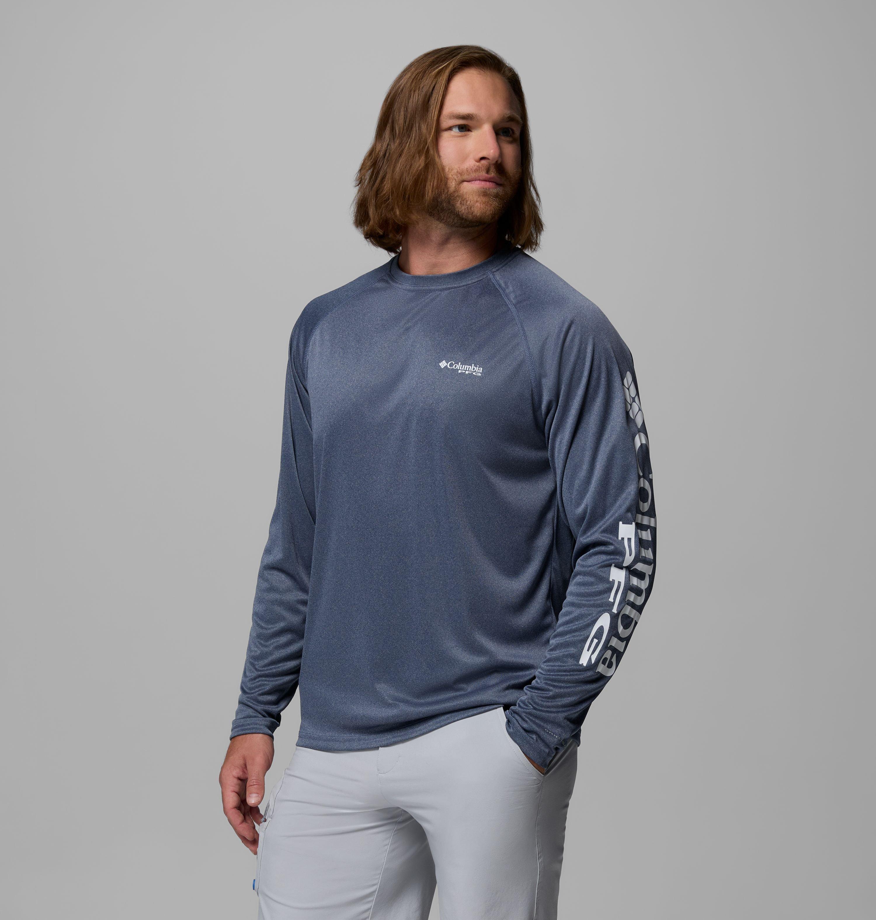 Men's PFG Terminal Tackle Heather Long Sleeve Shirt 4
