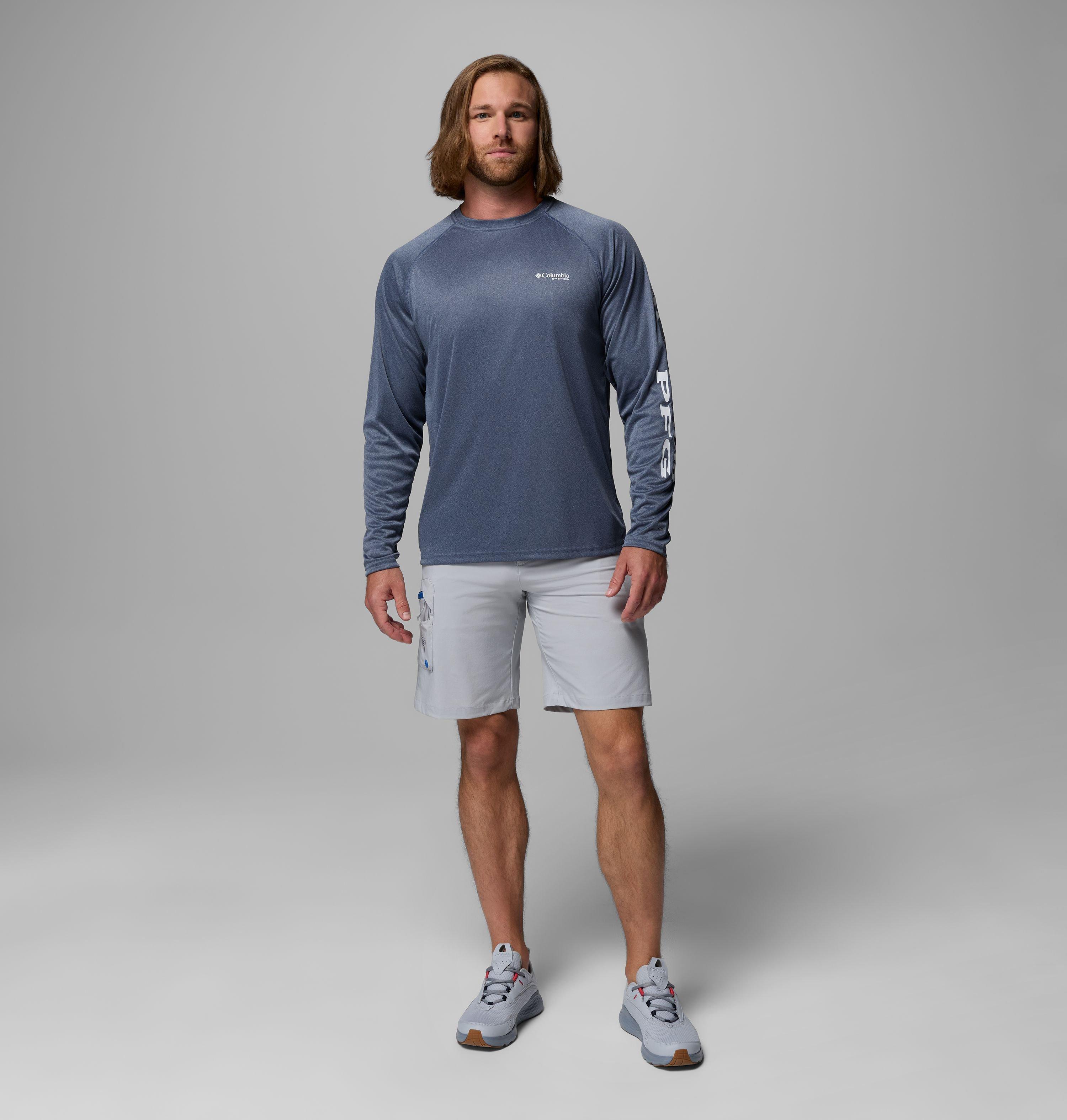 Men's PFG Terminal Tackle Heather Long Sleeve Shirt 2