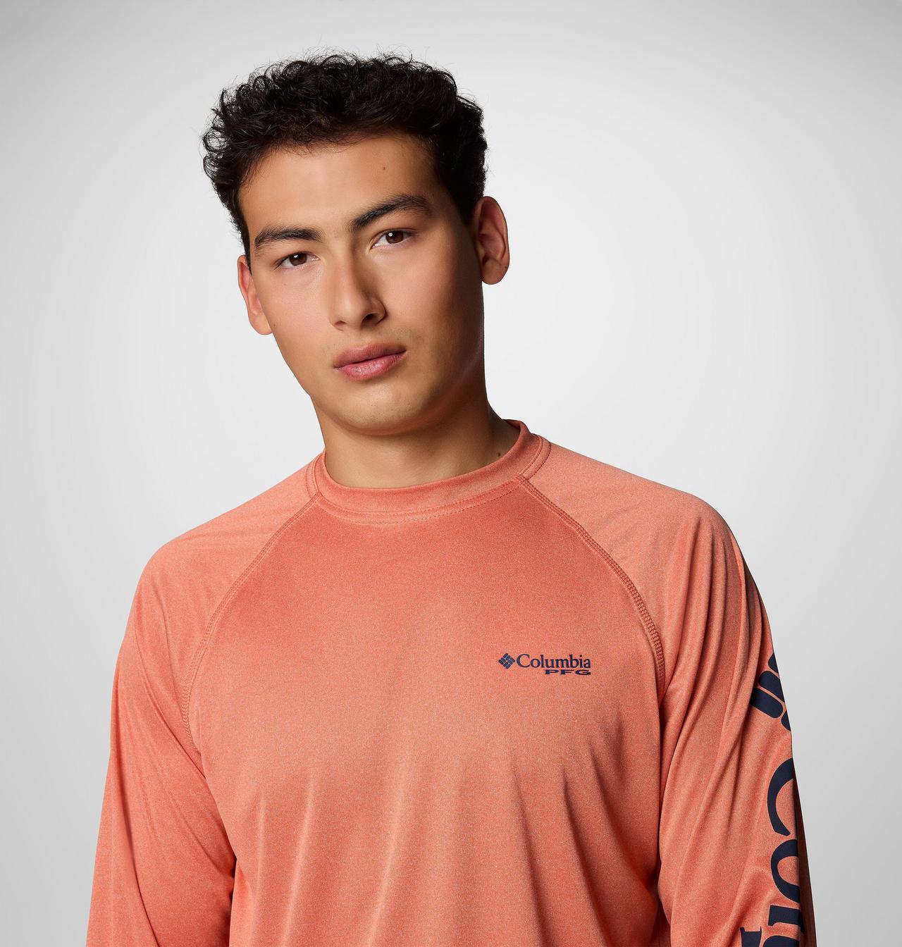 Men's PFG Terminal Tackle™ Heather Long Sleeve Shirt 5