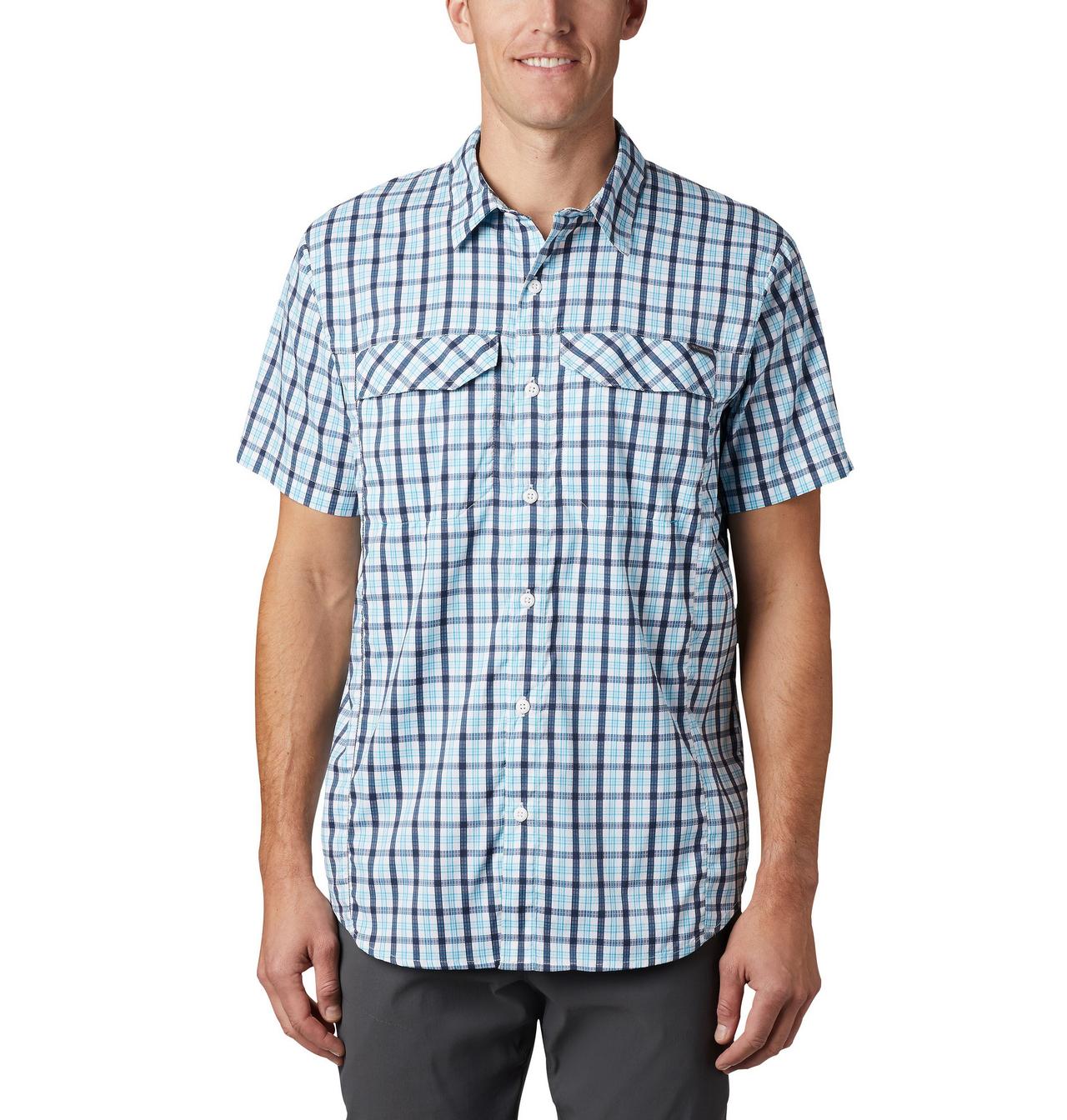 Men's Silver Ridge Lite Plaid™ Short Sleeve Shirt 1