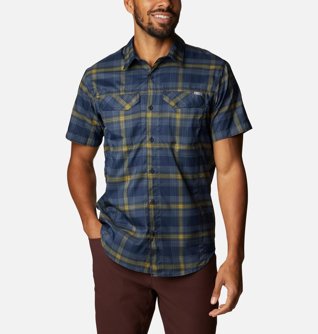 Men's Silver Ridge Lite Plaid™ Short Sleeve Shirt 1