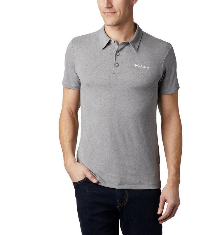 Men's Triple Canyon Tech Polo, Color: Columbia Grey Heather, image 1