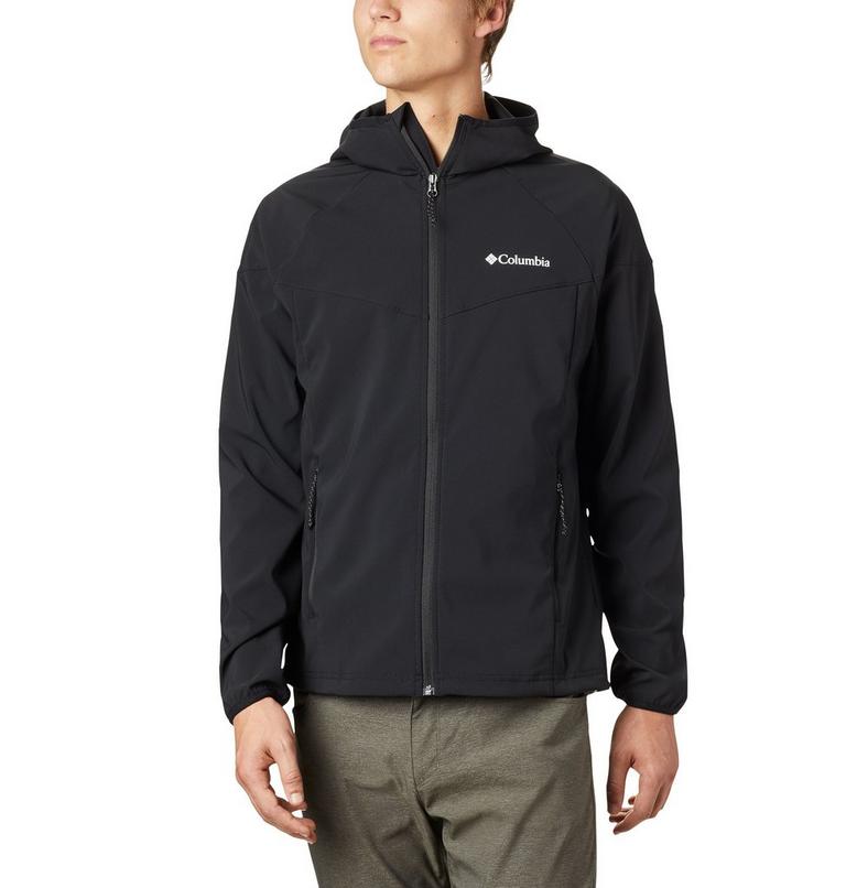 Men's Heather Canyon Softshell Jacket, Color: Black, image 1