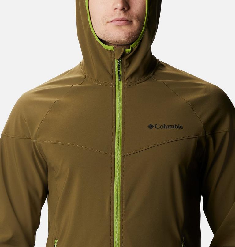 Men's Heather Canyon Softshell Jacket, Color: New Olive, image 4