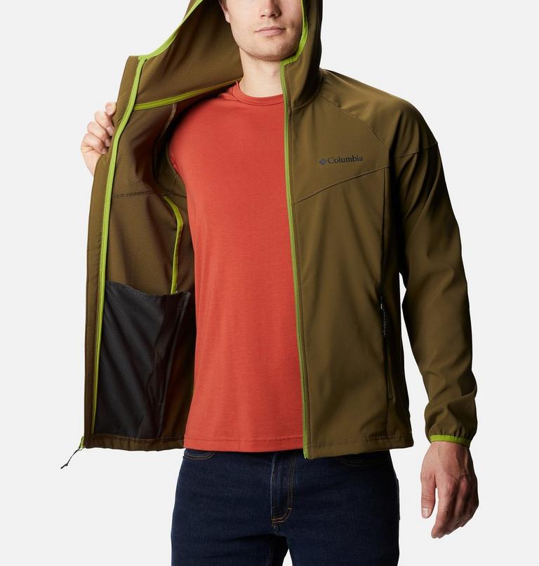Men's Heather Canyon Softshell Jacket, Color: New Olive, image 5
