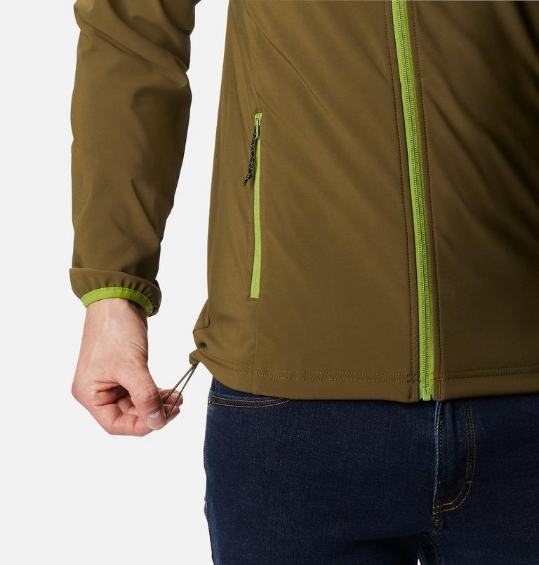 Men's Heather Canyon Softshell Jacket, Color: New Olive, image 6