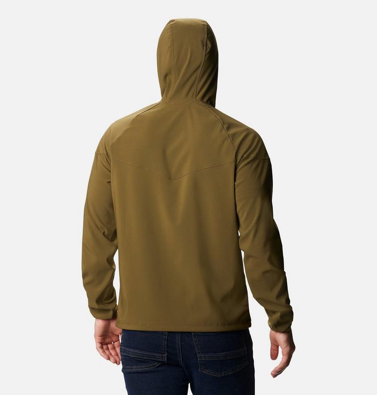 Men's Heather Canyon Softshell Jacket, Color: New Olive, image 2