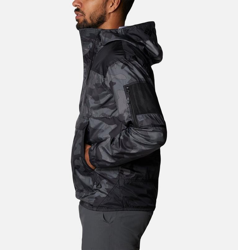 Men's Challenger Windbreaker, Color: Black Trad Camo, Black, image 3