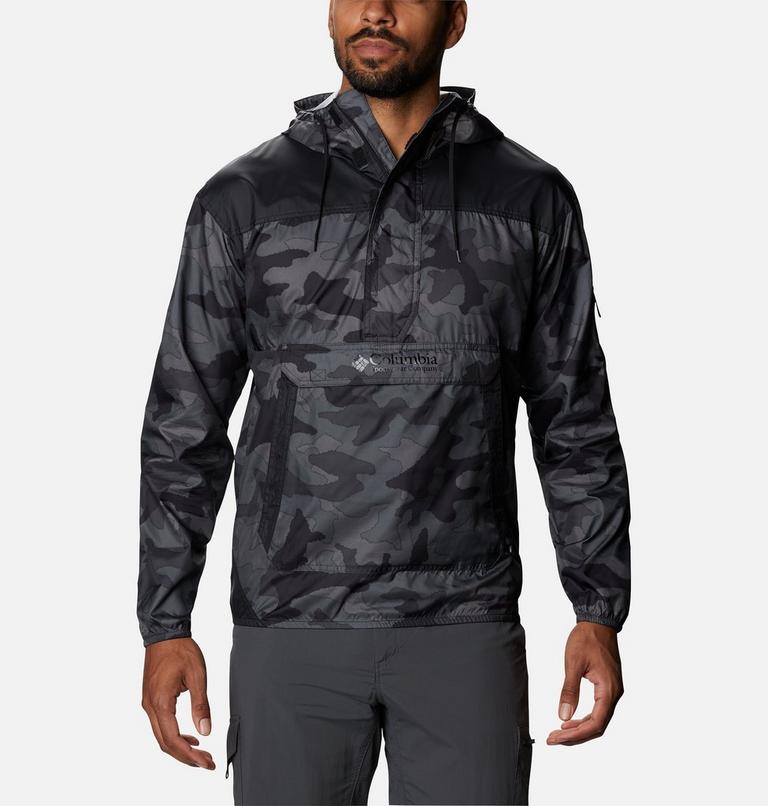 Men's Challenger Windbreaker, Color: Black Trad Camo, Black, image 1