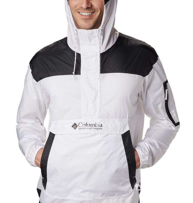 Men's Challenger Windbreaker, Color: White, Black, image 4