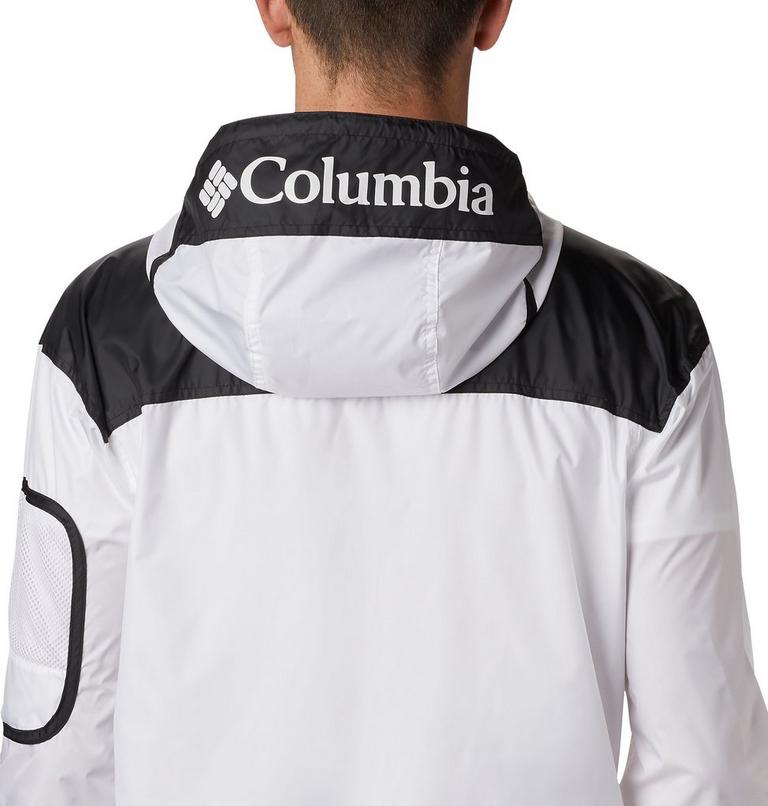 Men's Challenger Windbreaker, Color: White, Black, image 5