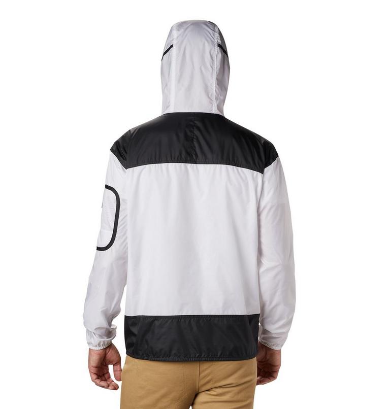 Men's Challenger Windbreaker, Color: White, Black, image 2