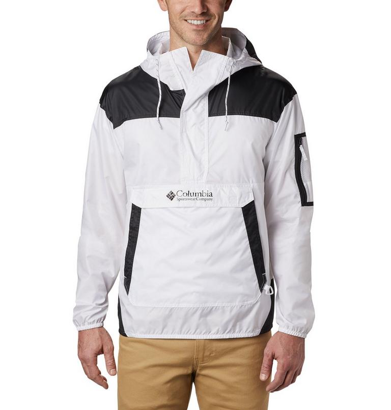 Men's Challenger Windbreaker, Color: White, Black, image 1
