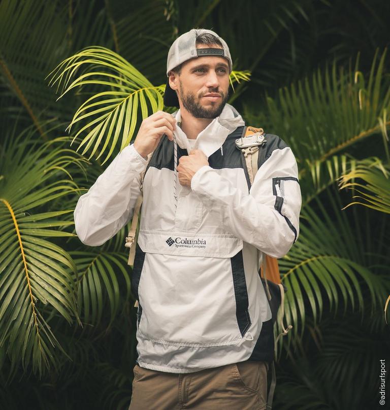 Men's Challenger Windbreaker, Color: White, Black, image 6