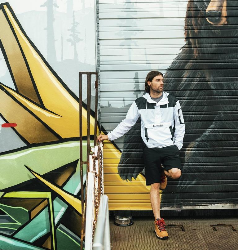 Men's Challenger Windbreaker, Color: White, Black, image 8