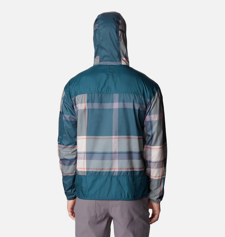 Men's Challenger Windbreaker, Color: Night Wave Super Mega Plaid, Night Wave, image 2