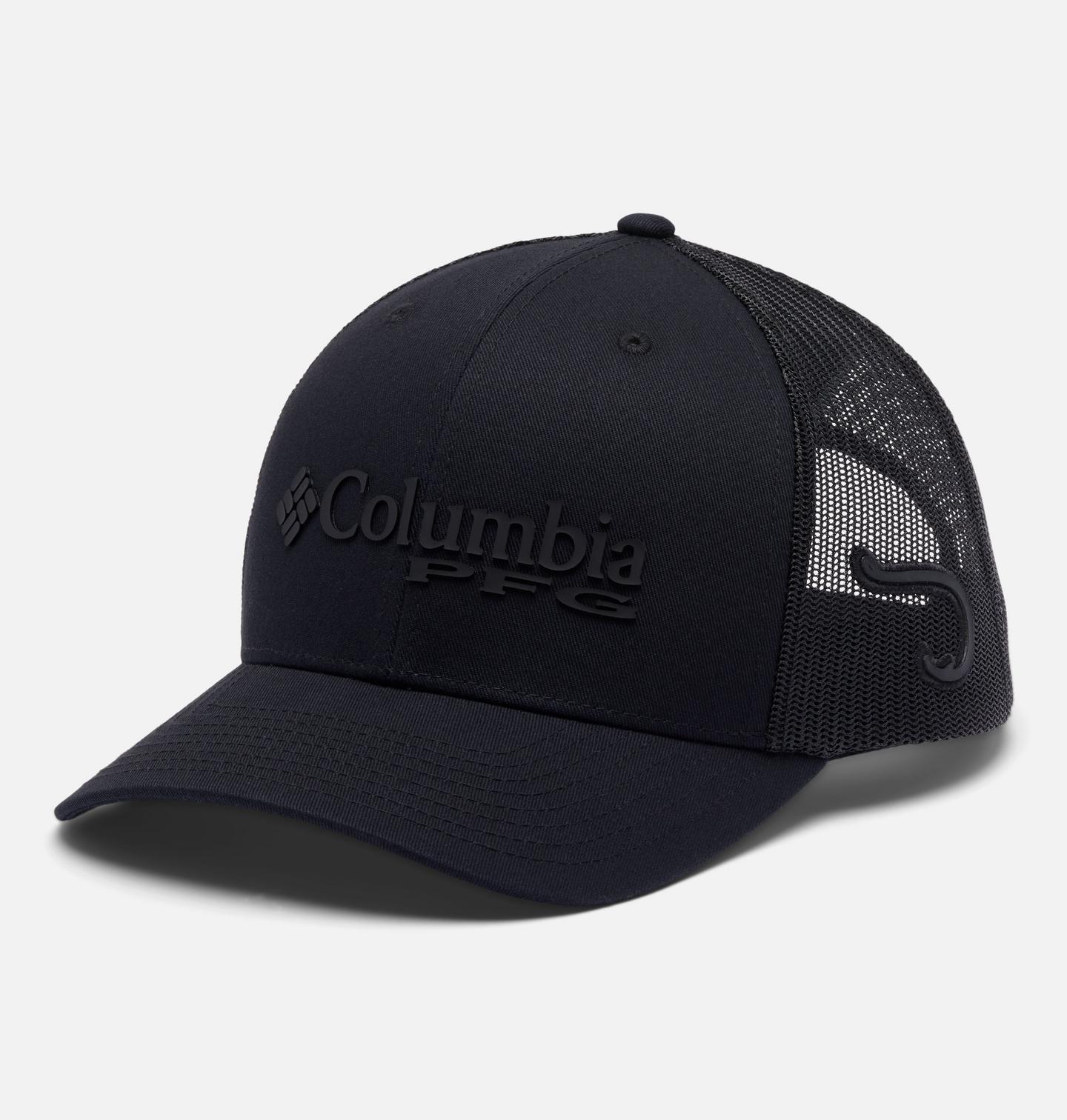 Кепка Columbia PFG Logo Mesh Snapback, цвет: Чёрный / Hook — фото 1