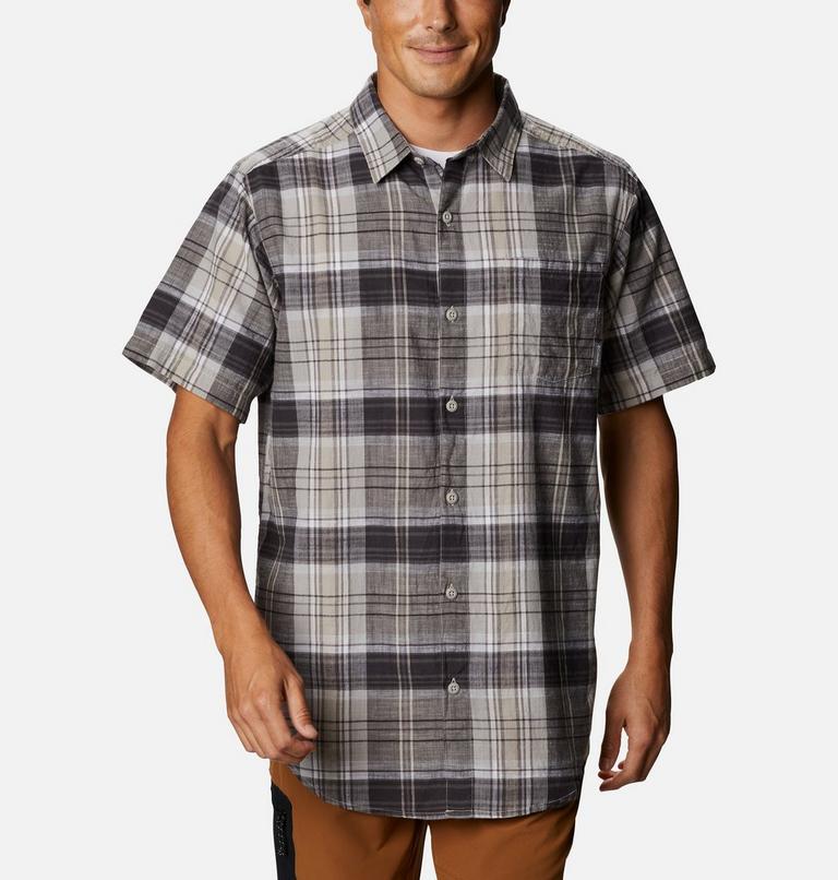 Under Exposure YD Short Sleeve Shirt | 025 | L, Color: City Grey Madras, image 1