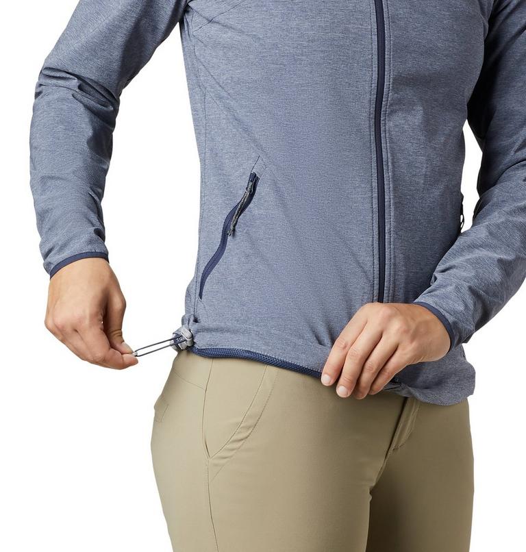 Women's Heather Canyon Softshell Jacket, Color: Nocturnal Heather, image 4