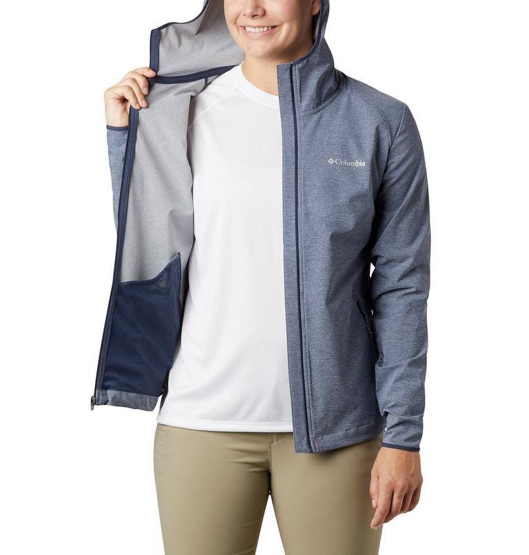 Women's Heather Canyon Softshell Jacket, Color: Nocturnal Heather, image 5