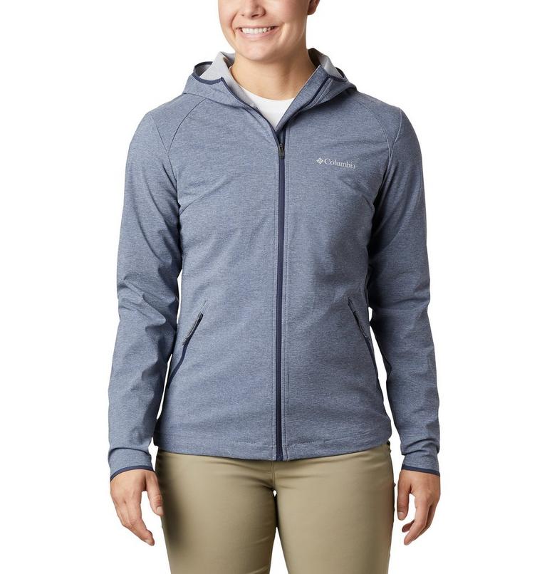 Women's Heather Canyon Softshell Jacket, Color: Nocturnal Heather, image 1