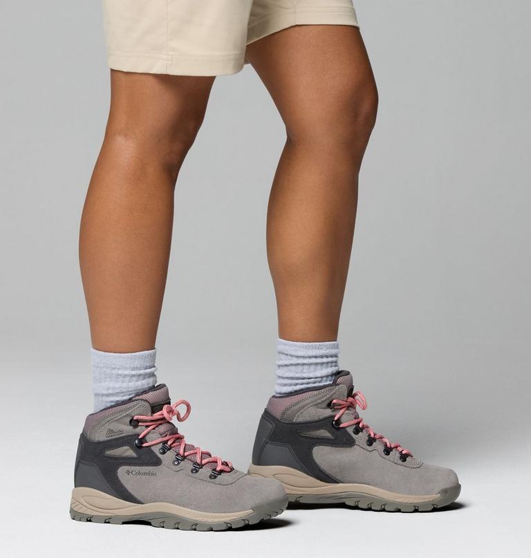 Women's Newton Ridge Plus Waterproof Amped Hiking Boot, Color: Stratus, Canyon Rose, image 11