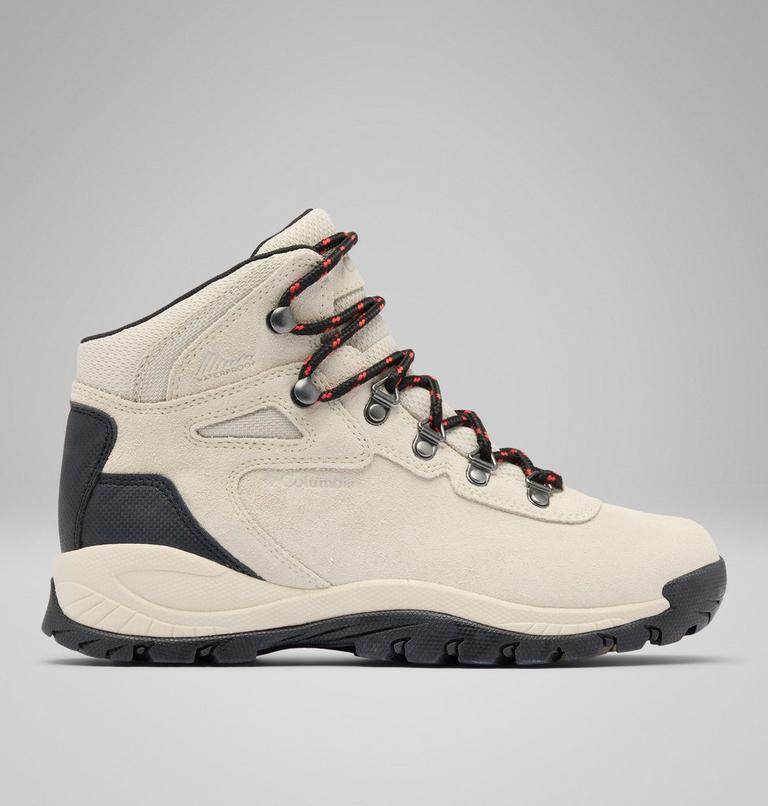 Bota de senderismo impermeable Newton Ridge Plus Amped para mujer, Color: Cloud Grey, Poppy Red, image 1