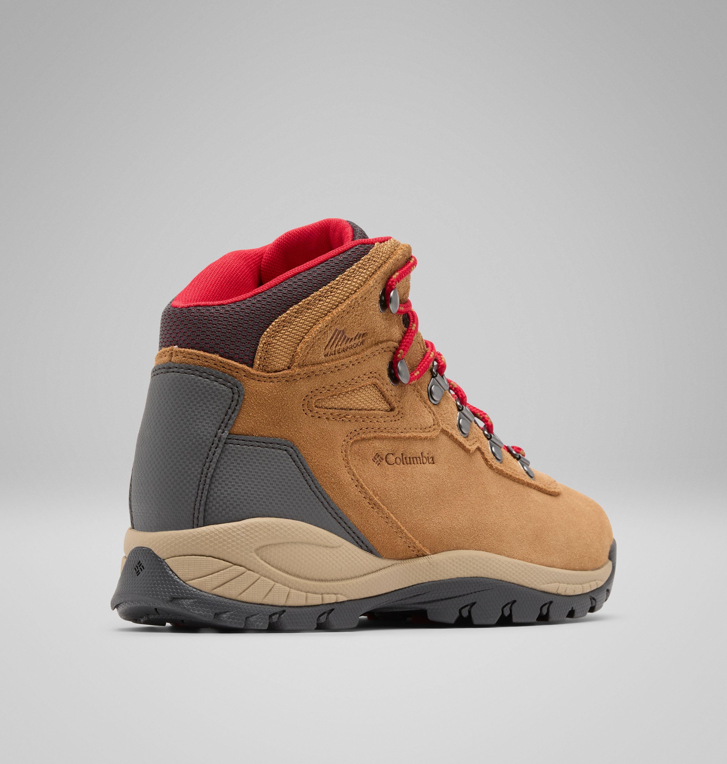 Columbia Women's Newton Ridge Plus Waterproof Hiking Boots - 2024 Elk/Mountain Red Size 11