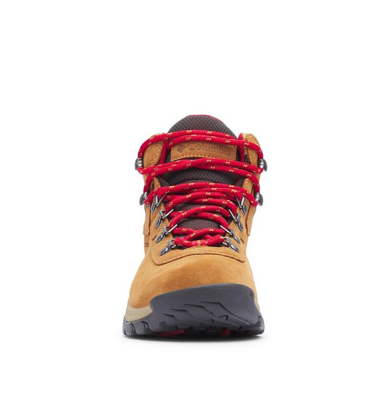 Women's Newton Ridge Plus Waterproof Amped Hiking Boot, Color: Elk, Mountain Red, image 8