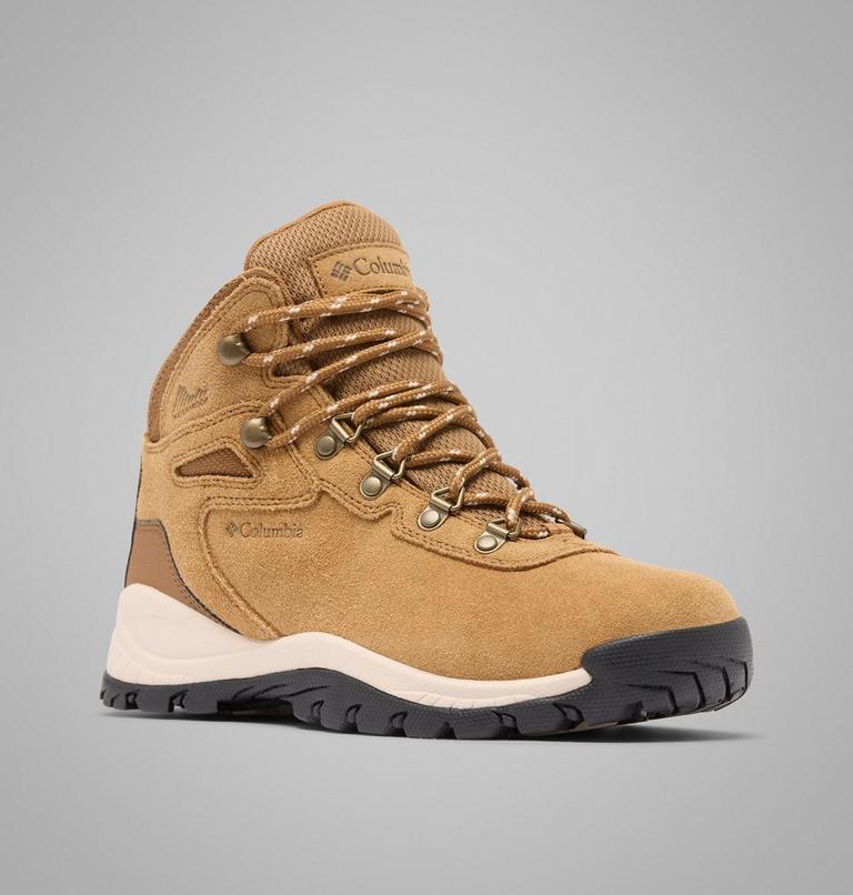 Bota de senderismo impermeable Newton Ridge Plus Amped para mujer, Color: Elk, Dark Stone, image 3