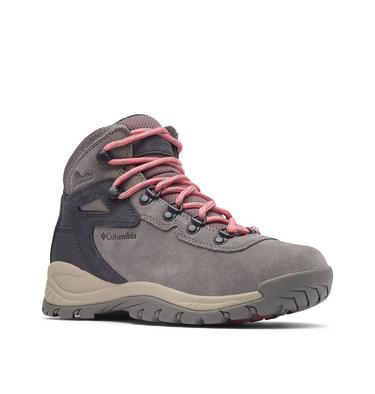 Women’s Newton Ridge Plus Waterproof Amped Hiking Boot - Wide, Color: Stratus, Canyon Rose, image 8