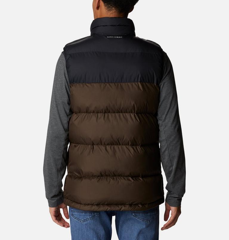 Men’s Pike Lake Puffer Vest, Color: Cordovan, Black, image 2