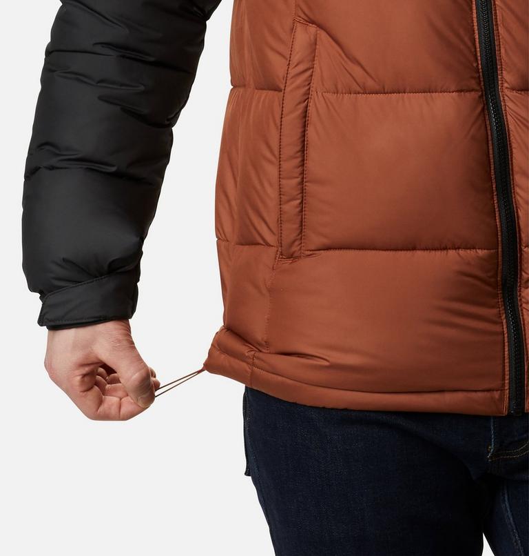 Chaqueta de plumón con capucha Pike Lake para hombre, Color: Dark Amber, Black, image 6