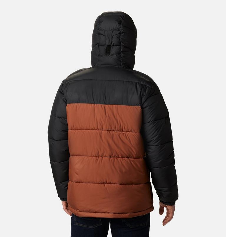 Chaqueta de plumón con capucha Pike Lake para hombre, Color: Dark Amber, Black, image 2
