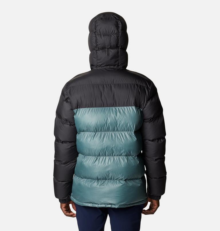 Men's Pike Lake Hooded Down Jacket, Color: Metal Shiny, Shark, image 2