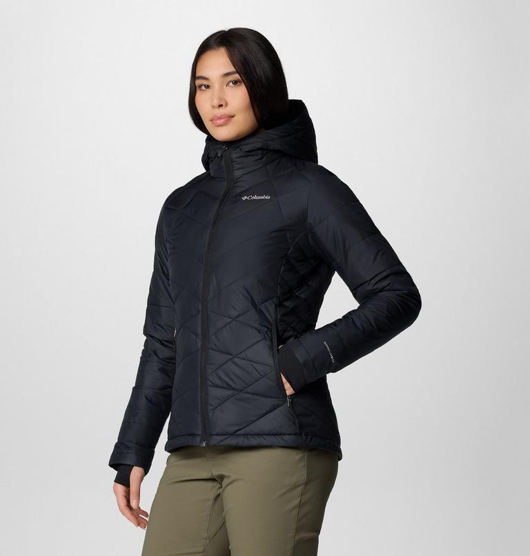 Women's Heavenly Hooded Insulated Jacket, Color: Black, image 4