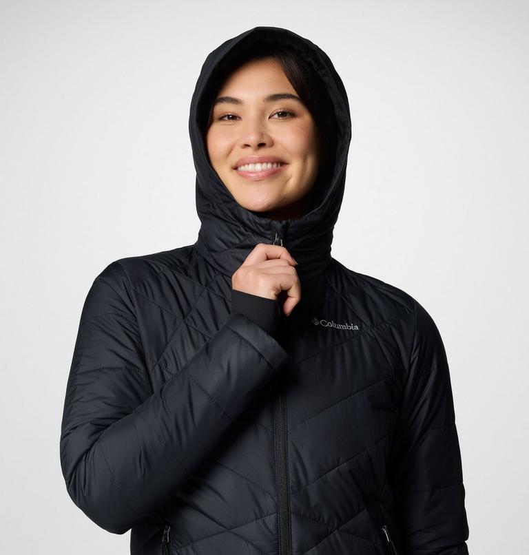Women's Heavenly Hooded Insulated Jacket, Color: Black, image 5